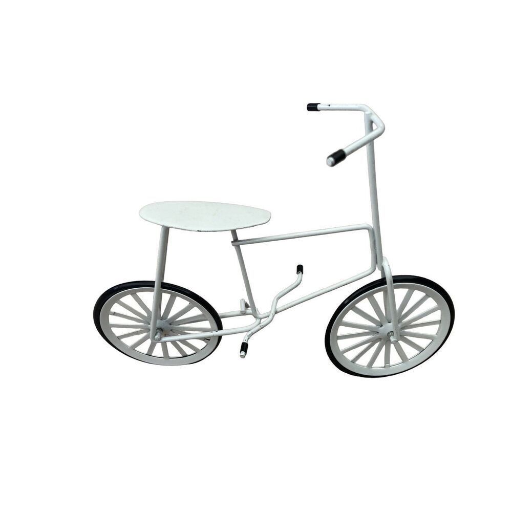Metal Vintage Bicycle with Kickstand Country Antique Figurine Sculpture Decor